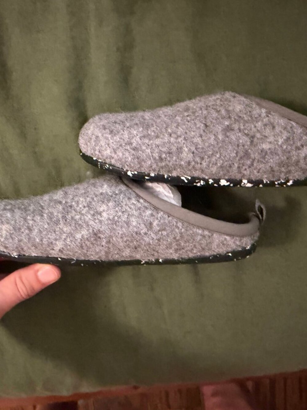Camper Wabi Felt Grey Slipper EU 36 Women's US 6 New in Box - Picture 7 of 7